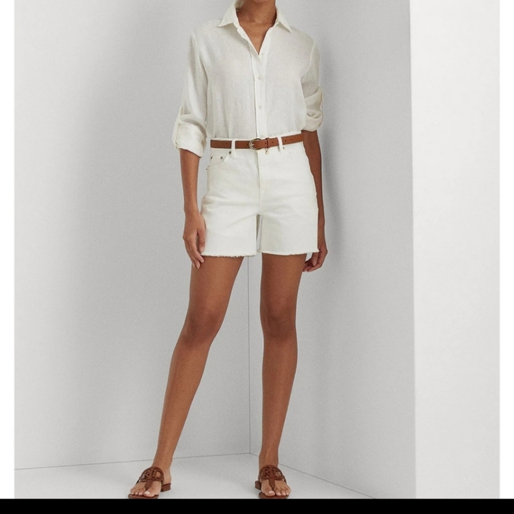 Ralph Lauren High Rise Denim Shorts